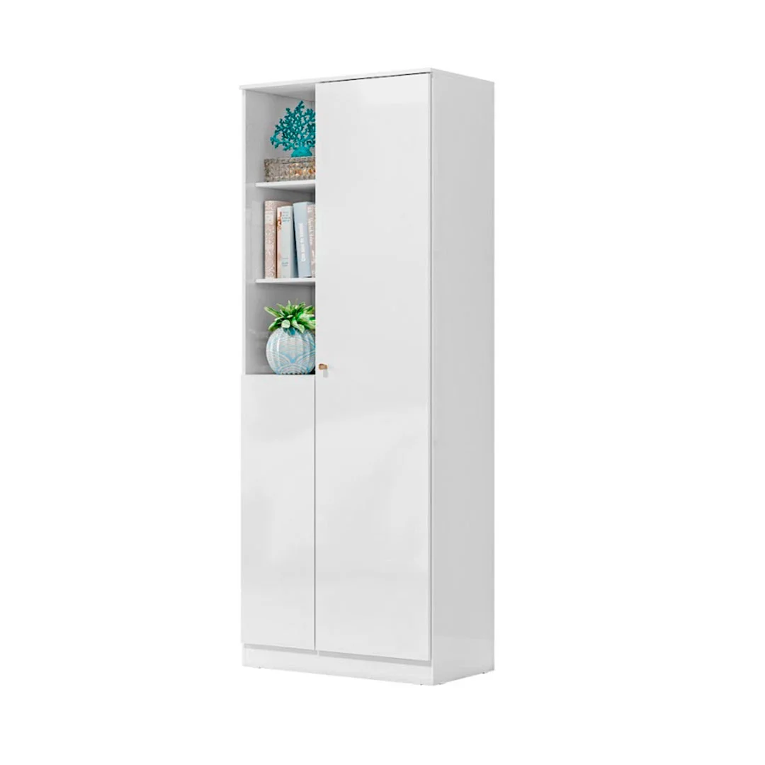 ROPERO MULTIUSO LINCE 2 PTAS MU001 (56538) BLANCO/BLANCO (1 CAJA)