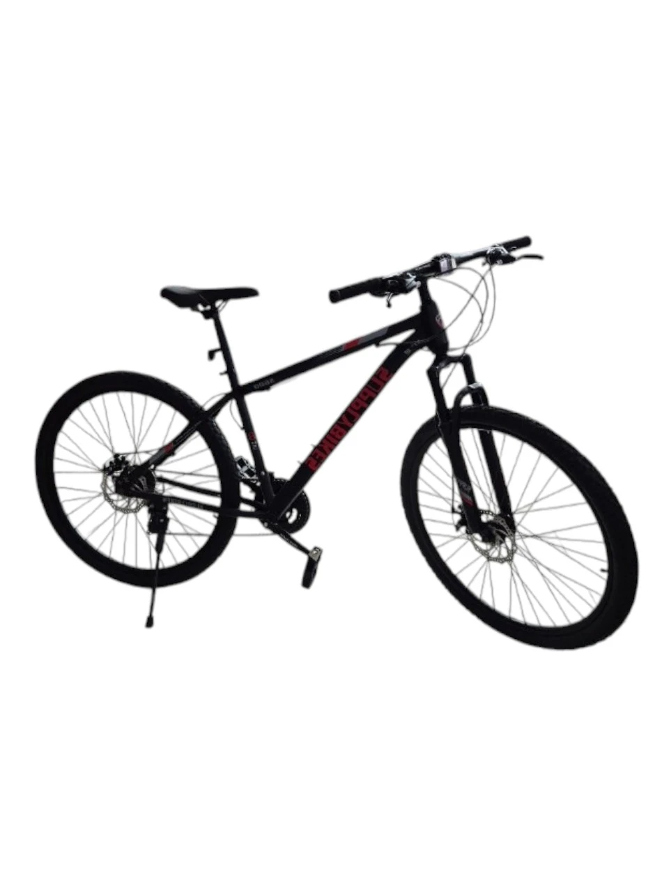 BICICLETA RIN 27.5 MTB SUPPLY BS013 NEGRO CUADRO DE ACERO FRENO DE DISCO HORQUILLA DE SUSPENSION
