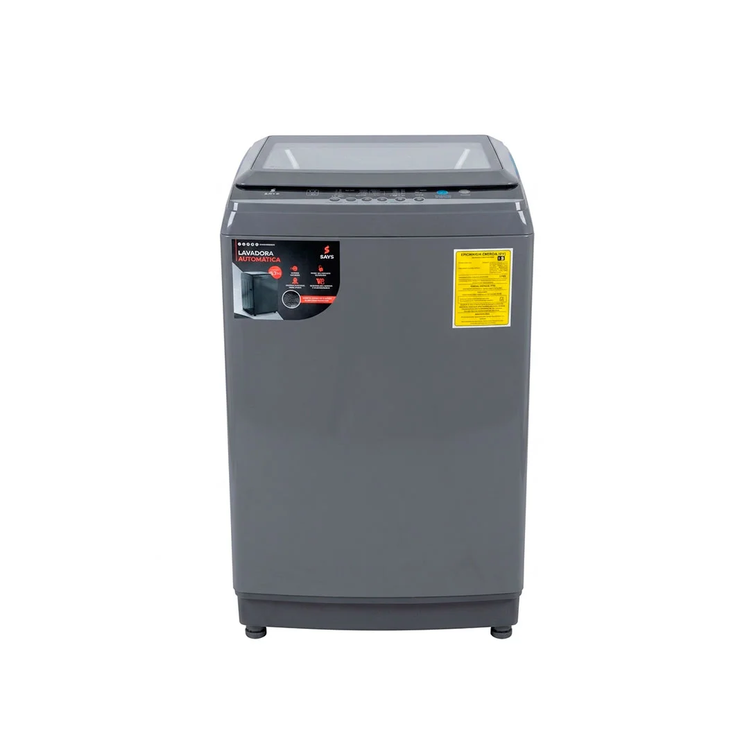 LAVADORA SAYS LAT-1555KGR AUTOMATICA 15.5KG SMART WASH GRIS BOMBA DE AGUA