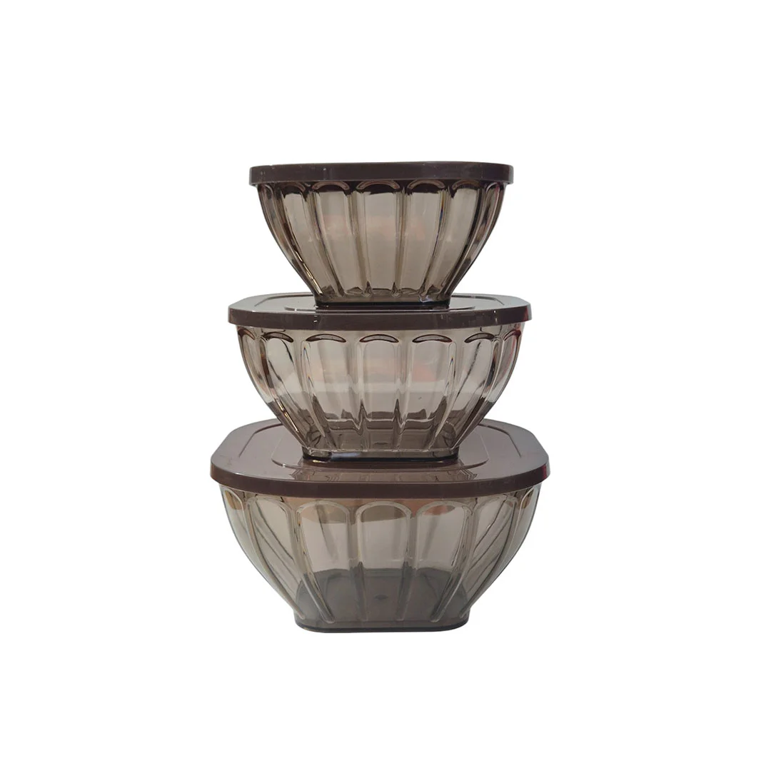 ENSALADERA 3PZAS 1500/2500/3500ML 723-05565 CHOCOLATE